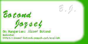 botond jozsef business card